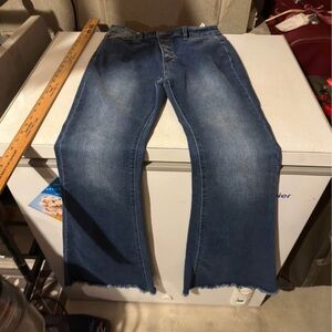 SHEIN Women's Blue Boot Cut Jeans